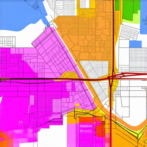 Spatial GeoGrid heatmap showing customer interaction zones in city