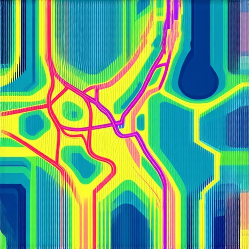 Map illustrating multi-layered geospatial data analysis with consumer movement and hotspots