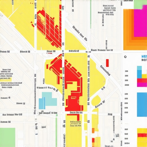 Map overlay with GeoGrid heatmaps and spatial data visualization.