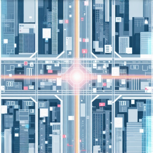 Futuristic GeoGrid and AR Visualization for Local SEO Futuristic city map with AR overlays and blockchain symbols illustrating advanced GeoGrid analysis