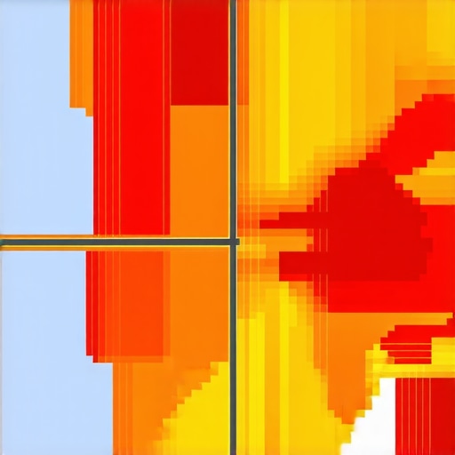 GIS heatmap with layered spatial data for hyper-local SEO optimization