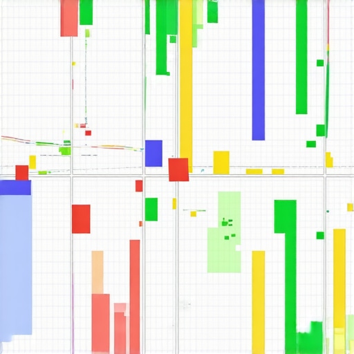 Map grid with data points for local SEO analysis