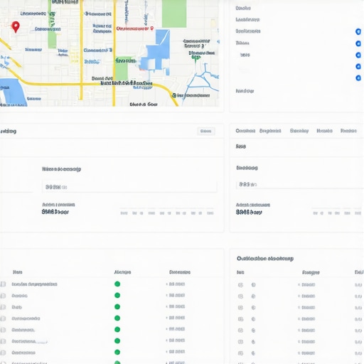 Predictive Analytics for Local SEO Screenshot of analytics dashboard showing Geogrid heatmaps and GMB insights