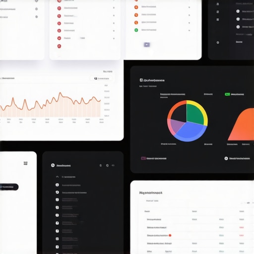 Screenshot of a comprehensive local SEO analytics dashboard with maps, charts, and metrics.