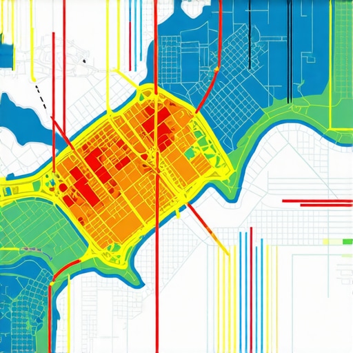 City map with layered geogrids showing demographics, seasons, and social signals