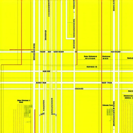 City map showing layered geospatial data points, infrastructure, and demographic overlays.