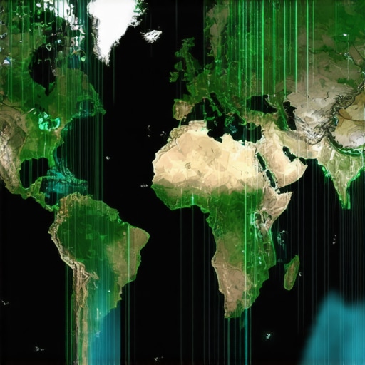 Map showing active geo-fences and user engagement zones