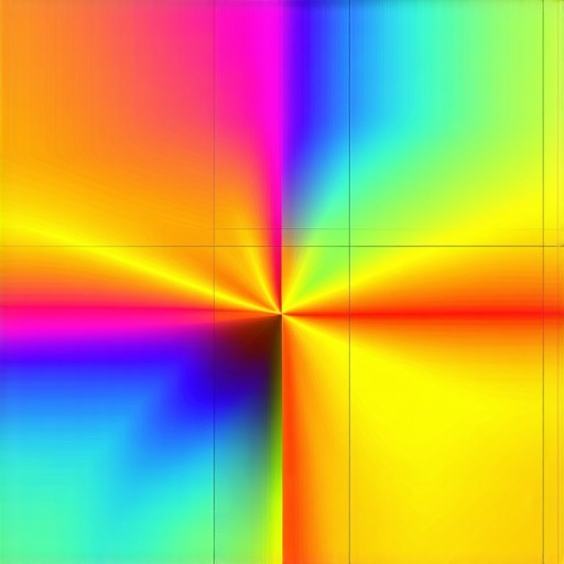 High-tech map with micro-geographic zones highlighted by AI analysis