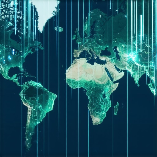 Graph illustrating AI-driven geospatial data analysis for local SEO
