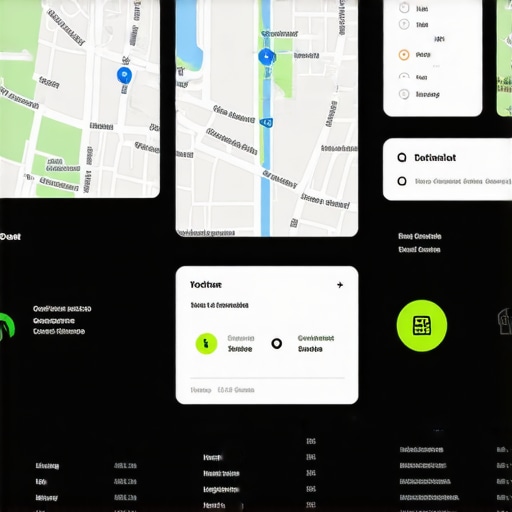 Advanced Geospatial Analytics Dashboard Dashboard displaying IoT and AR data integration for local SEO