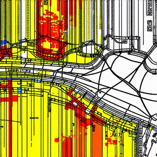 Digital map showing detailed geospatial clusters and analytics overlays for local SEO