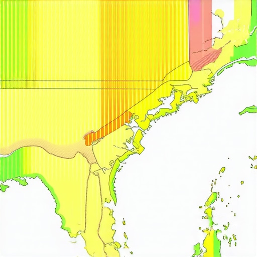 Map with layered geospatial data showing micro-location zones for SEO optimization.