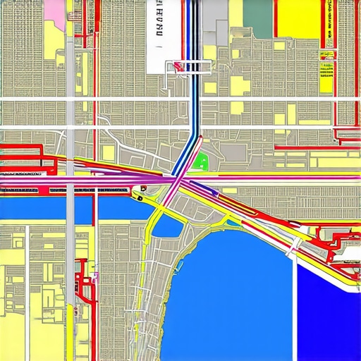 Infographic showing multiple layers of geospatial data for local map optimization.
