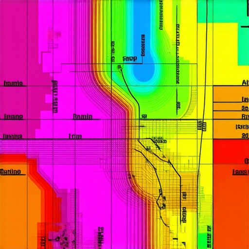 Heatmap showing varying Google Maps rankings within a city's micro-markets.