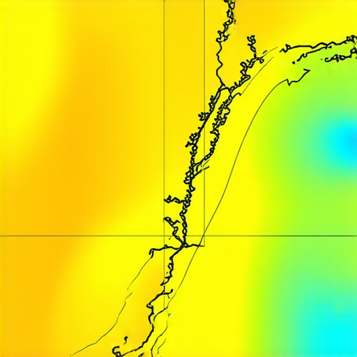 Heatmap showing local SEO signal integration for map ranking