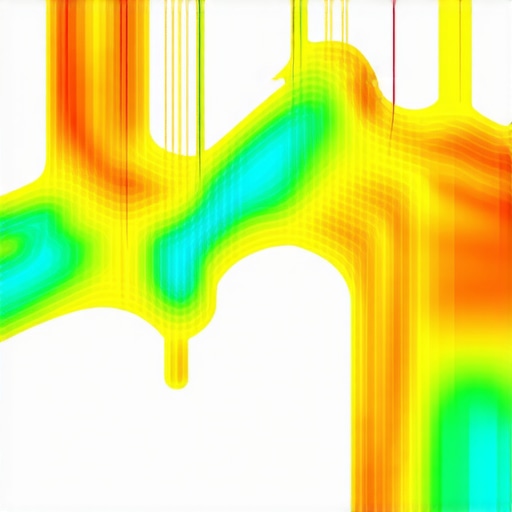 Heatmap displaying local search activity with clustered signals for map domination.