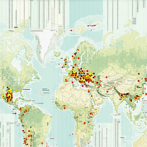 A digital map showing micro-geographical grid segmentation with analytics overlays.