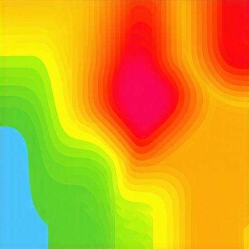 Layered map with geospatial, economic, and social data overlays indicating market opportunities and trends.