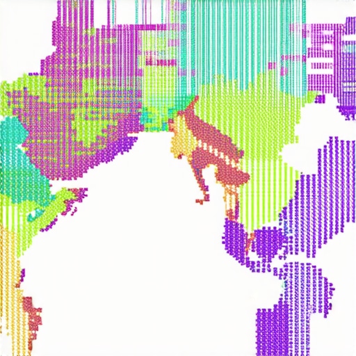 Map illustrating layered demographic, environmental, and behavioral data for advanced geospatial analysis.