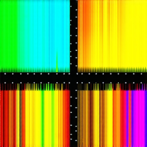 AI Pattern Recognition in Geogrid Data Visualization of neural network analyzing geogrid data patterns for SEO prediction