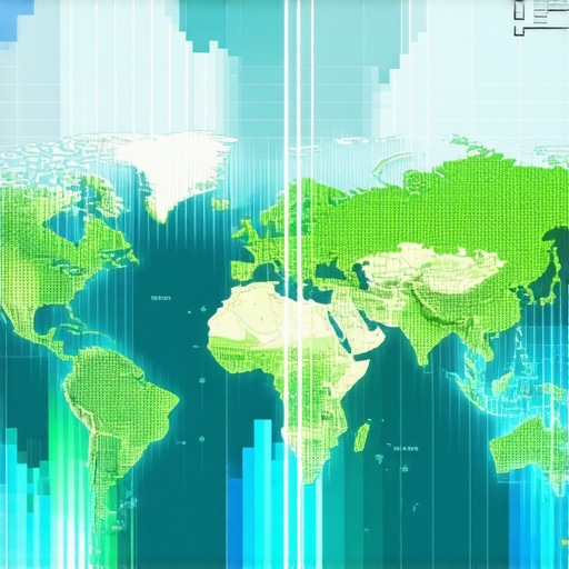 A graphic representation of geogrid overlays on a digital map, showcasing data analytics in local SEO.