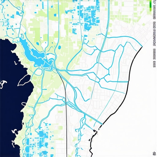 Digital map with geospatial tracking data and analytics dashboards.