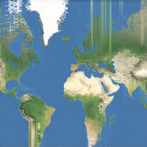 A detailed heatmap showing local map rank changes across small geographic zones.