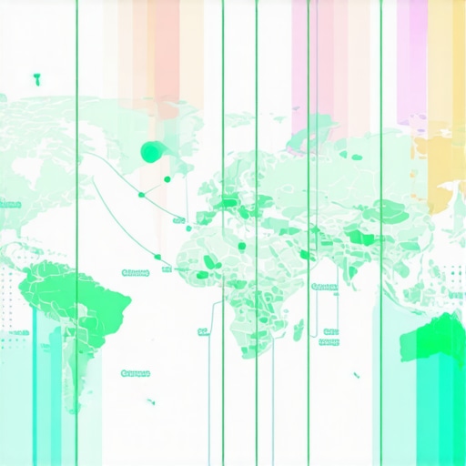 A high-tech digital map showing geogrid overlays and data insights