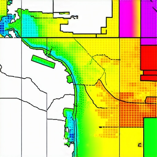 Illustration of layered geogrid maps incorporating real-time engagement analytics for local SEO