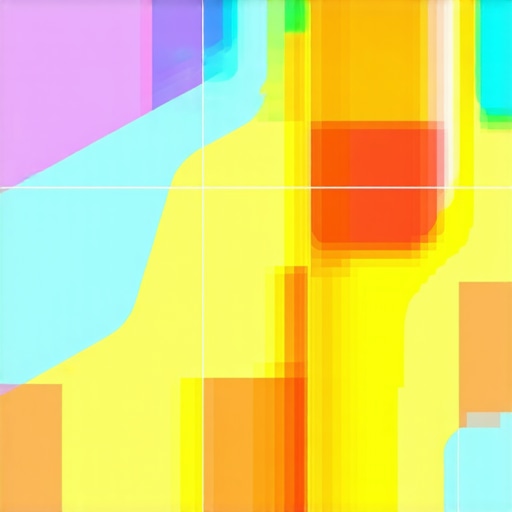 A high-resolution map illustrating layered geographic data and heatmaps used in advanced geogrid strategies.