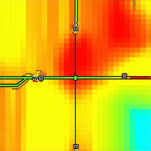 Heatmaps showing geogrid proximity and engagement data