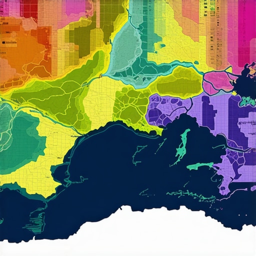 Map with layered geospatial and user activity overlays demonstrating expert local SEO strategies.
