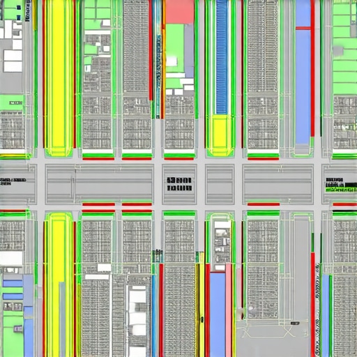 3D model of city buildings with business locations for precise map pin placement.