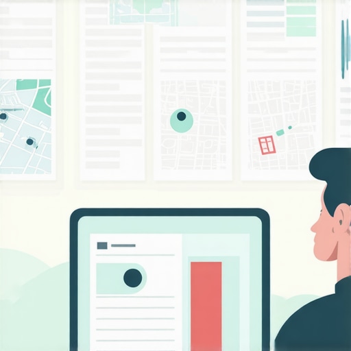 AI algorithms visualized analyzing geospatial data for SEO strategies