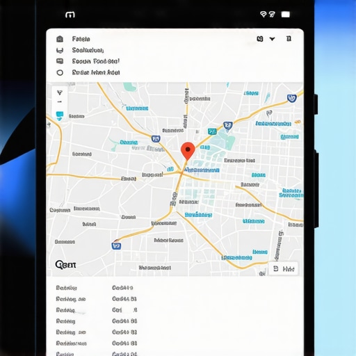 A digital interface showcasing AI analysis of geospatial data for map rankings.