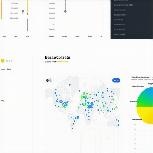 Dashboard displaying geospatial and customer behavior data for local SEO optimization