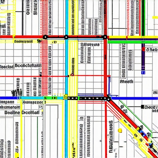 Map with geogrid overlays demonstrating tracking accuracy for local SEO