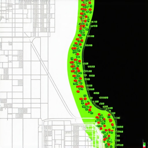 Map visualization illustrating geospatial clusters and AI-influenced proximity signals.
