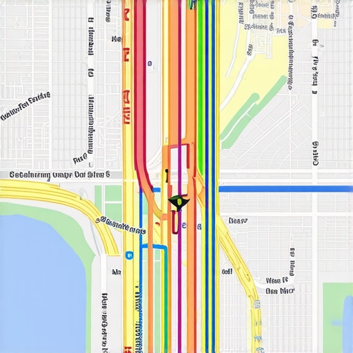 Map with layered geogrid overlays showing real-time local search data.