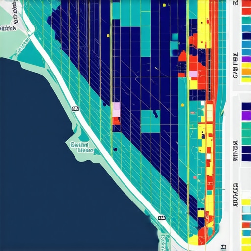 An interactive map illustrating layered geogrid data points and behavioral zones to enhance local search rankings
