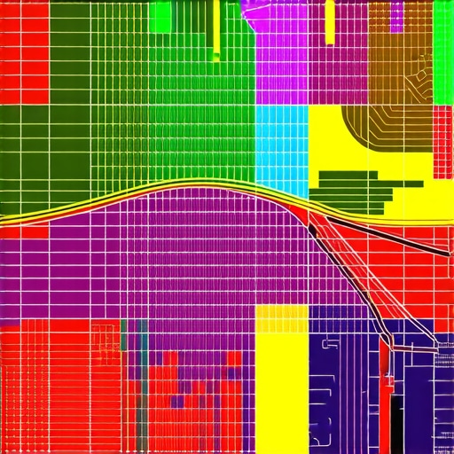 Detailed LiDAR map illustrating geographic zones for advanced geogrid calibration.
