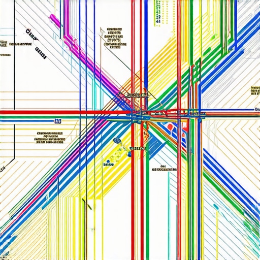 Layered Geospatial Data Visualization for Local SEO Detailed map showing multiple data layers for geospatial analysis