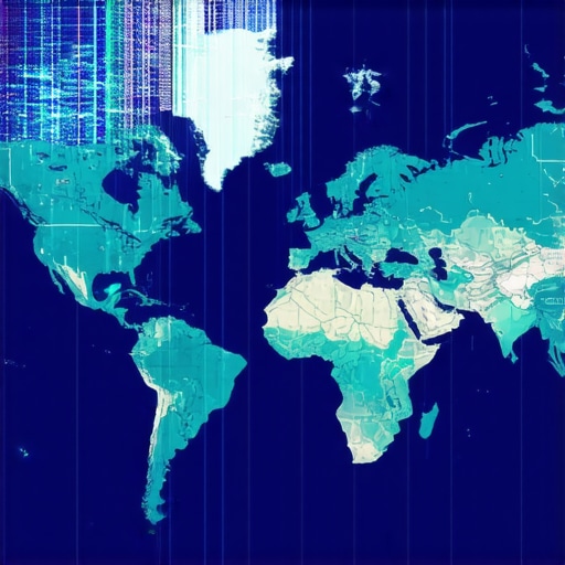 Diagram showing global geospatial, behavioral, and competitive signals converging in local map ranking optimization