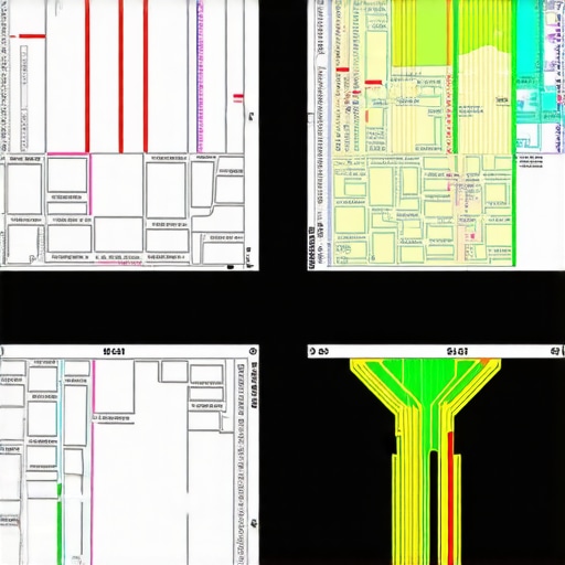 A high-tech urban map showing layered Wi-Fi, cellular, and GPS signals.